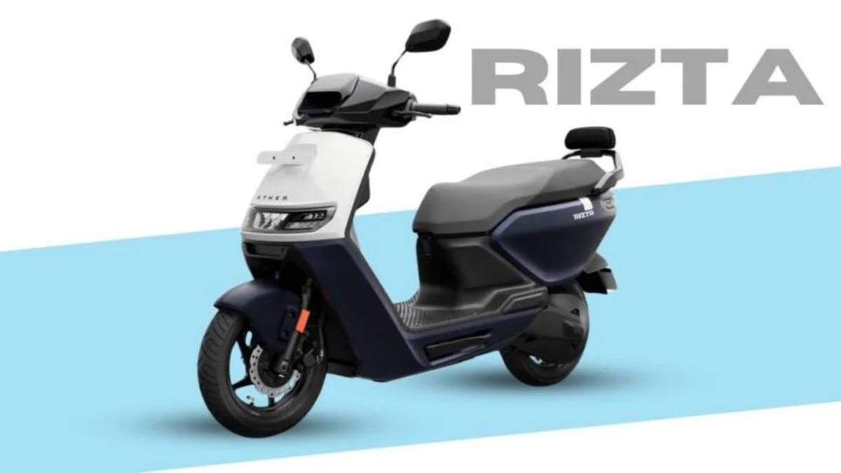 Ather Rizta with 2.9kWh Battery, 8.3 Hr Charging Time & Smart Display at Rs1.10 Lakh